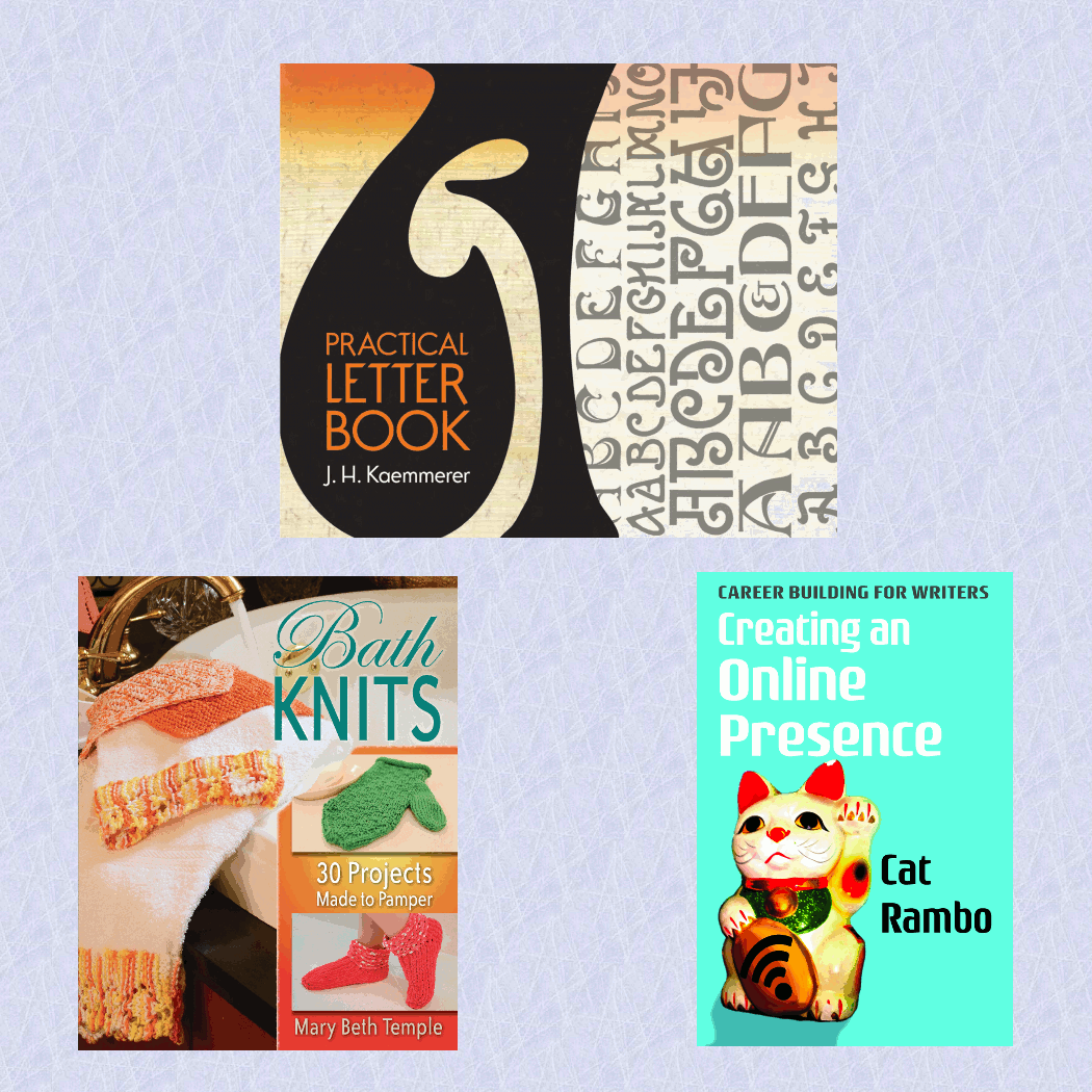 3 book reviews: practical letters, bath knits, and online presence