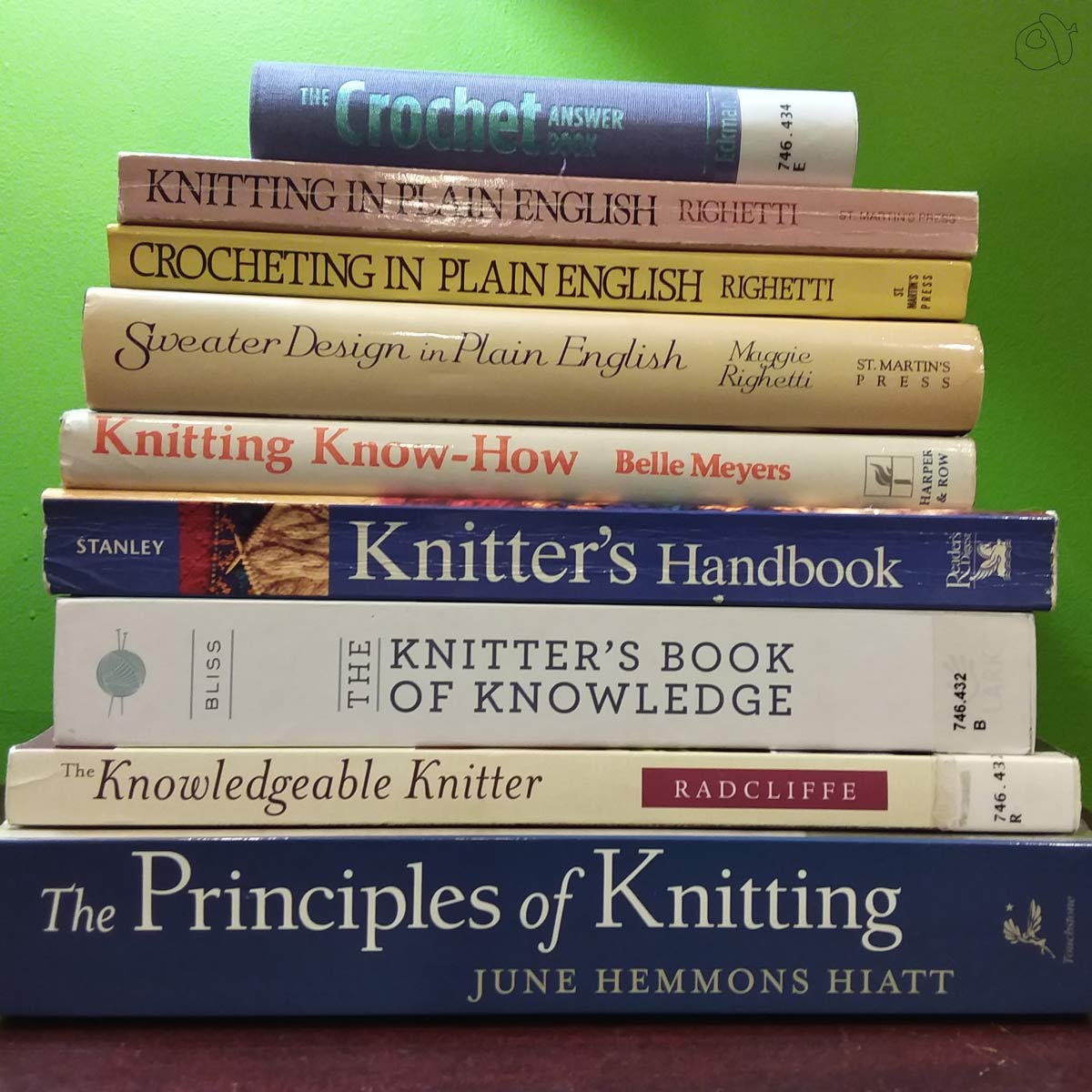 reference books – knit and crochet
